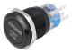 12V Svart Zinklegering LED Bilmotor Start Stopp Tryckknapp