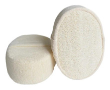 Set med 2 Exfolierande Badbollar, Badhandduk och Ryggsvamp