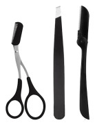 Eyebrow Kit Grooming Sax, Eyebrow Razor Kit, Eyebrow Razor Kit Kit i rostfritt stål Ögonbrynssax, Ögonbrynsborste, Pincett, Portable Multipurpo