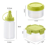 3st Miniflaska Salladsdressing Behållare Utomhusgrill Ki Green