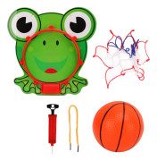 Mini Plast Inomhus Hängande Basketkorg Set med Nät Boll Groda Leksak Sportspel
