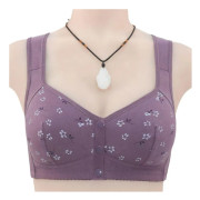 Stålringfri BH med knäppning fram, andningsbar camisole-bralette för kvinnor - Perfekt Purple 48 110