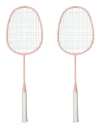 Sports raka badmintonracket med halkfritt handtag i glaskolfiberlegering Dubbel badmintonracket för pojkar och flickor