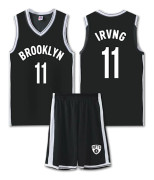 NBA Basket Uniform BKN Black Suit-11 Irving Children M/24 yards (130-140cm)
