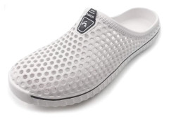 Unisex trädgårdsträskor skor tofflor sandaler AM1702 White 9inch 6 Women/5 Men