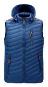 Stor Storlek M-6XL Herr Väst Jacka Höst Vinter Västar Enfärgad Manlig Hooded Ärmlös Jacka