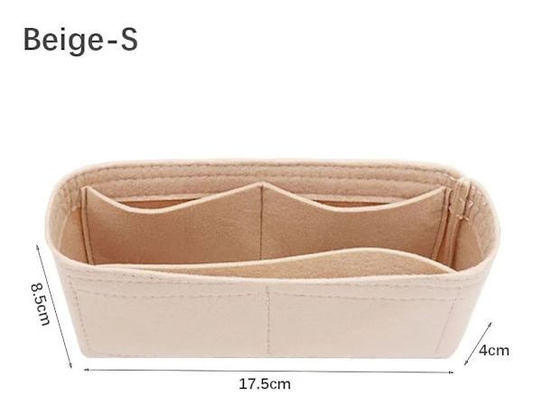Filtinsats Väska Handväska Foder BEIGE S Beige S