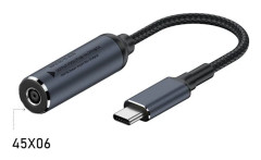 Mordely DC till typ C-omvandlare Laddningskabel för bärbar dator 4,5X0,6MM 4.5x0.6mm