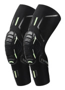 Sport Honeycomb Crashproof Knäskydd Skydd Basket Volleyboll Svart 1 Par