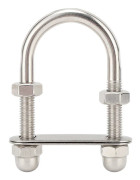 Marina U-bultar 316 Rostfritt Stål Spegelpolerad Båttillbehör för Yacht M10x95x45mm
