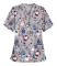Jul Kvinnor Amning Uniform Skrubb Kortärmad T-shirt Jul Blus Tee Toppar Penguin Grey M