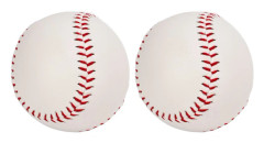 Professionell Utomhusträning Softball PU Läder Hård Baseboll 2st