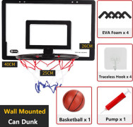 Inomhus Basket Hoop Set Barn Sportspel Leksaker för Barn Vuxna Black