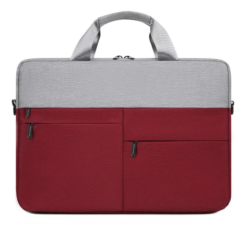 Höst- och Vinter Laptopväska 1 Herr- och Dam Affärs-Laptopväska Handväska Datorväska röd