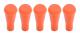 5 st 6 mm mjuka gummistompar pilspetsar bred jakt målövning träningsutrustning orange