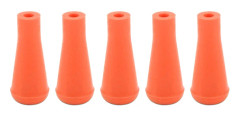 5 st 6 mm mjuka gummistompar pilspetsar bred jakt målövning träningsutrustning orange