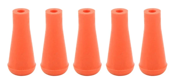 5 st 6 mm mjuka gummistompar pilspetsar bred jakt målövning träningsutrustning orange