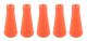 5 st 6 mm mjuka gummistompar pilspetsar bred jakt målövning träningsutrustning orange