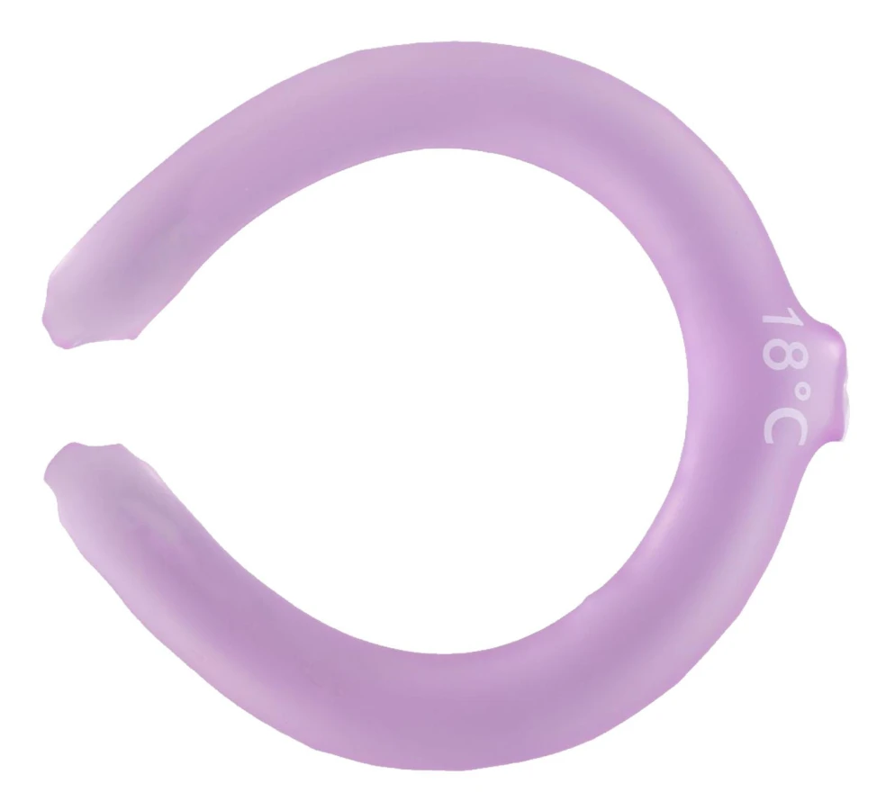 Kylande nackrör Värmeavledning Bärbar Återanvändbar Kylande Nacklindning för Sommaren Purple