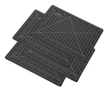 4 st Skärmatta A5 Svart PVC Modell Skärplatta Hantverkspapper Snideri Gravering Skalbräda