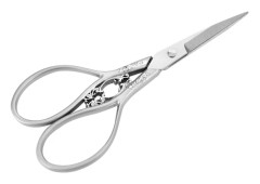 Rostfria skräddarsaxar hushåll DIY sytillbehör (silver med silvermönster)