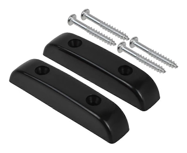 2 ST Basgitarr Tumstöd Fingerstöd Gitarrtillbehör Tumspänne (Svart)