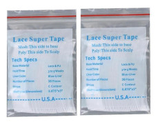 72 st/lot Spets Supertejp Fästtejp Perukremsor Salong Lim Förlängning Hårtejp Toupee Spetsperuk Vattentät