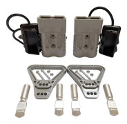 2 st 350A 2AWG Batterikabel Snabbkopplingssats för Anderson-kontakt för ATV-vinsch