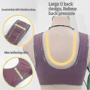Daisy BH med knäppning fram, Daisy BH för kvinnor, BH med knäppning framtill, utan bygel, push up, hög support, sport-push up BH 3XL Red