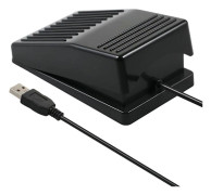 FS22-PM USB Enkel Fotpedal Multifunktionell Anpassningsbar Fotomkopplare Mekanisk Brytare för Bildinsamling Musik Spelkontroll