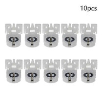 2~10 st T8 Lamphållare Ac 500v 2a G13-f41f Vit T8 Rör G13 Fluorescerande Lampa Led Lampa Plast Hållare Sockel Belysningstillbehör b hk 10pcs