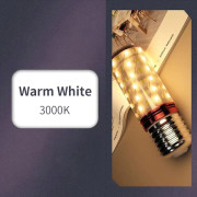 6 st LED Majslampa 3W 6W 9W 12W 15W 220V 110V Starkt Ljus 3000K 4000K 6000K E27 E14 Lamphållare Hem Nödbelysning Warm White 12W