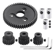54T 32 Pitch Metallstål 3956 Kugghjul med 15T 17T 19T Drev Växelsatser för 1/10 Slash 4WD/2WD Summit E-