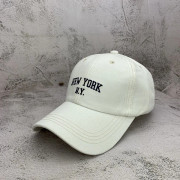 Hatt Dam NEW YORK Brev Broderi Sommar Skugga Vild Casu White