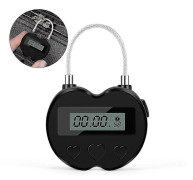 Elektronisk timerlås med LCD-skärm, USB-uppladdningsbar, maxinställning 99 timmar 59 minuter, kompatibel med bagage och resväskor