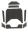 Centerkonsolens förvaringsbox Cover Trim Kolfibermaterial Ersättning för Polaris RZR PRO XP 2021+