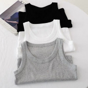 Mordely Dam Camisole Slim Linne VIT white