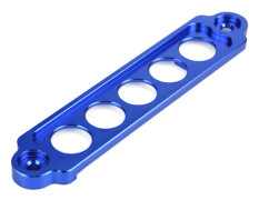 Aluminium Alloy Car Auto Battery Tie Down Brace Mount Bracket Holder Bar Blue