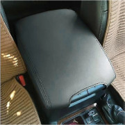 för Toyota Land Cruiser Prado 150 2010 2011 2012 2013 2014 2015 2016 2017 2018 -2021 Mikrofiberläder Mittarmstödsskydd - WELLNGS black 1