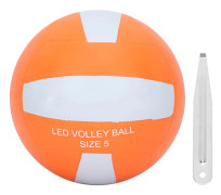 LED-volleyboll som lyser i mörkret - Gummi LED-vibrationsnattljusvolleyboll för utomhusbruk
