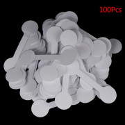 50/100 st Runda blanka prislappar Halsband Ring Smycken Etiketter P 100PCS