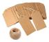 Presentetiketter, 200 st kraftpapper bröllopspresenter, bruna rec,A