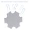 Led Chip Aluminium Led Chip 25 st 0,5W 5V High Power LED Lamp Bead Ljuskälla Chip med aluminiumplatta (UV lila ljus)