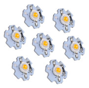 Led Chip Aluminium Led Chip 25 st 0,5W 5V High Power LED Lamp Bead Ljuskälla Chip med aluminiumplatta (Gul 3000K)
