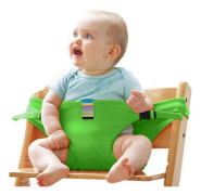 Babymatstolar Säkerhetssitsar Med Remmar, Småbarns Hög Stolssele, Bärbar Matnings Booster Sits Rem (Grön)