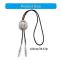Herr Dam Vintage Bolo Slips Western Cowboy Flätat Rep Halsband Metall Blomma Smycken Fjäderhängande Western Halsband (Stil 45)