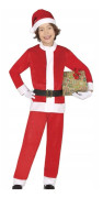 Fiestas Guirca Boys Santa Claus Velvet Christmas Costume Set