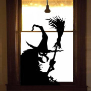 Halloween fönsterdekal - Skräckhäxa