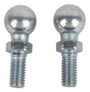 2 st. Biljärnkula Stud Bolt M8 för Gasfjädrar Kulformad Huv