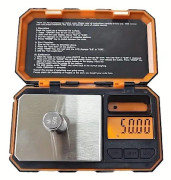 1 st orange smyckesvåg, bärbar elektronisk våg, mini fickvåg, elektronisk våg med hög precision